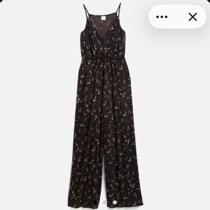 Kaileigh Black Floral Jumpsuit